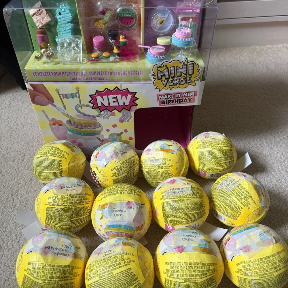 Miniverse make it mini birthday ball x12